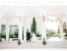 Tablet Screenshot of marykeenphotography.com